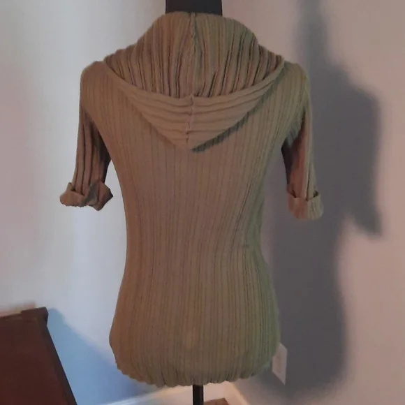 Dress barn hooded open front cardigan - Picture 4 of 7